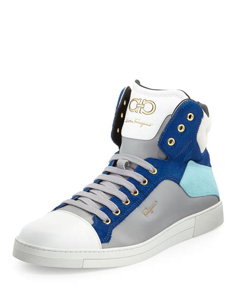 salvatore ferragamo high top sneakers|salvatore ferragamo slip on sneakers.